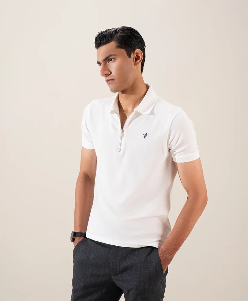 VINTAGE VOILAT ZIP POLO