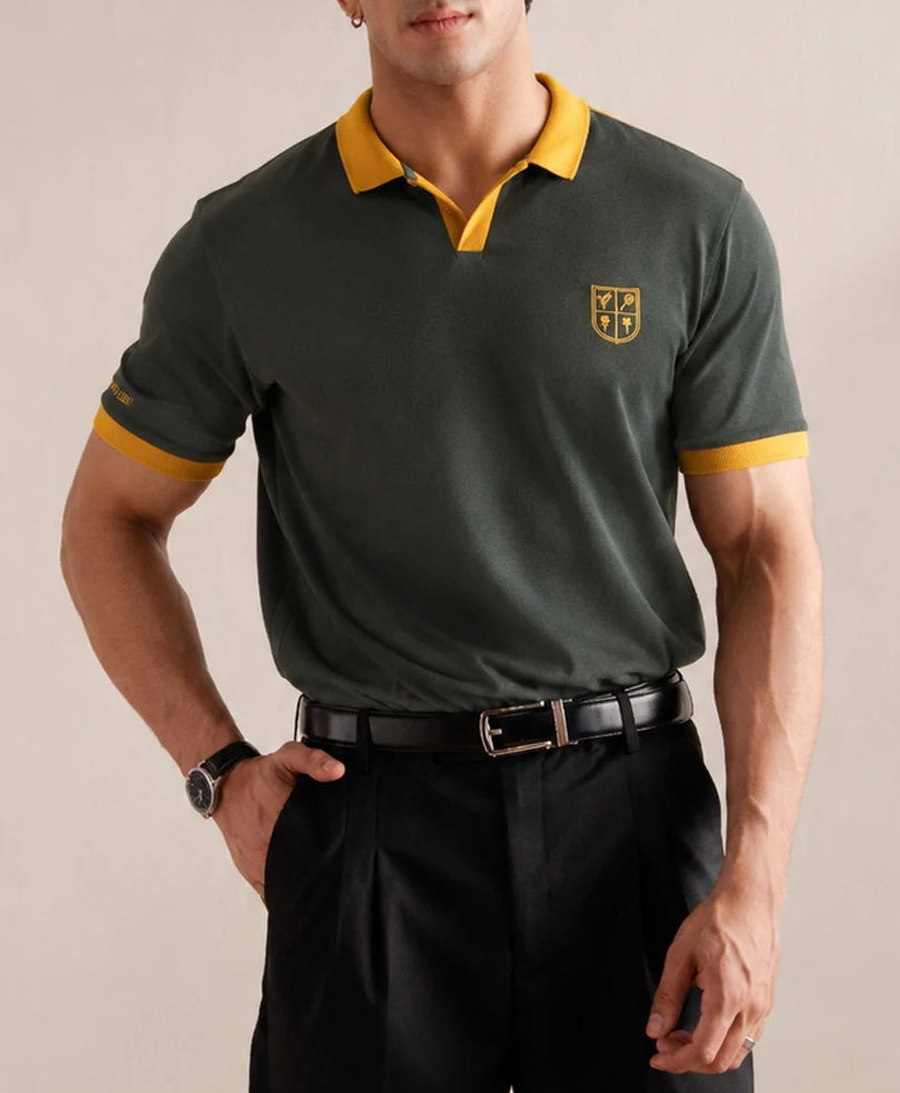 Green Contrast Resort POLO
