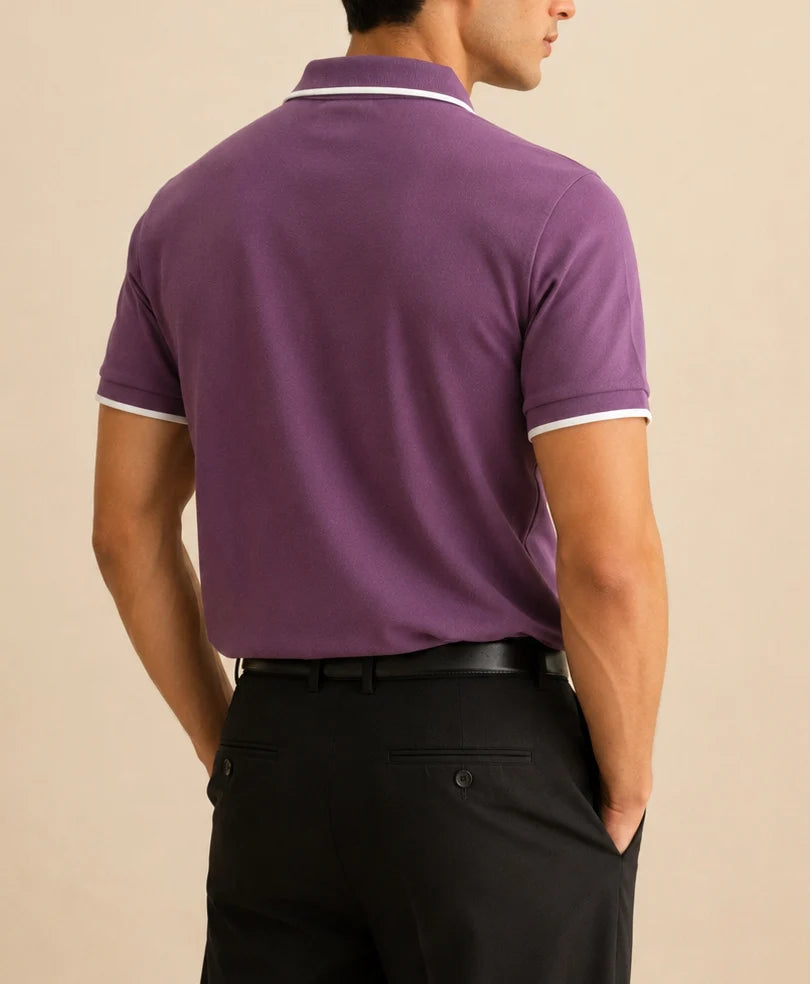 VINTAGE VOILAT ZIP POLO
