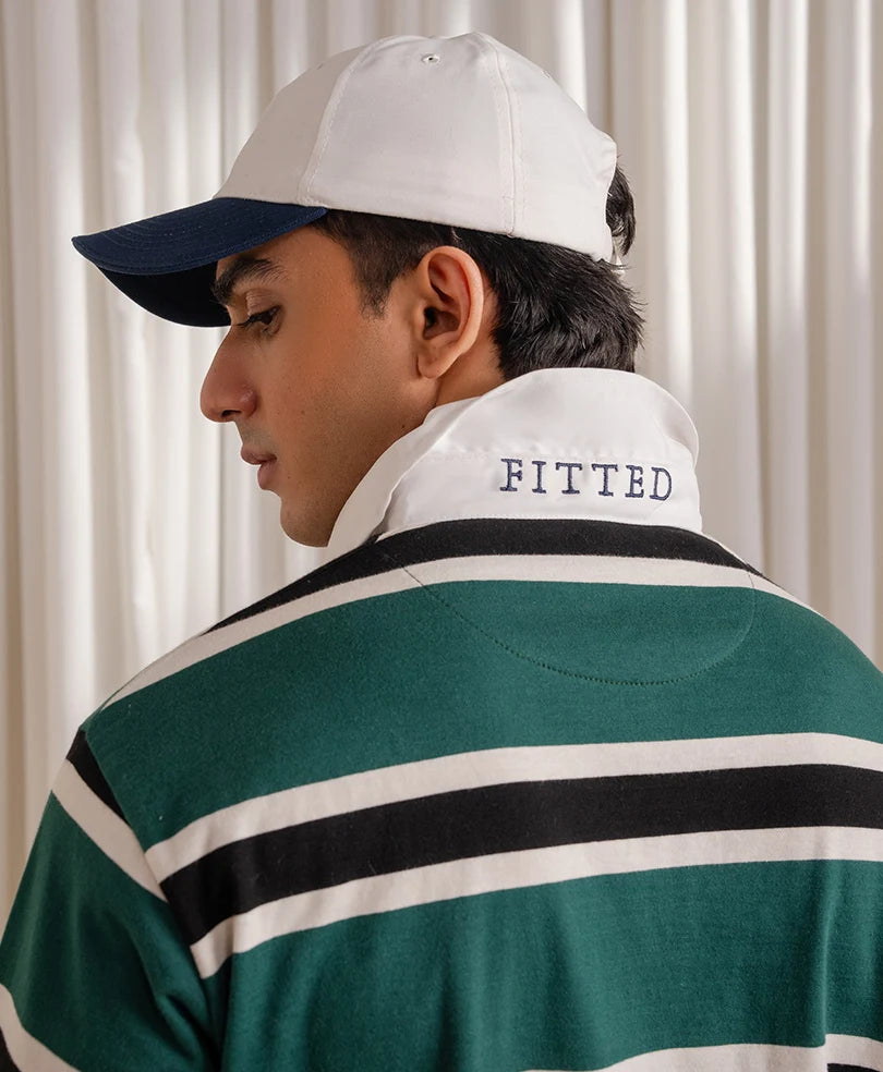 Green Monaco Stripe Rugby