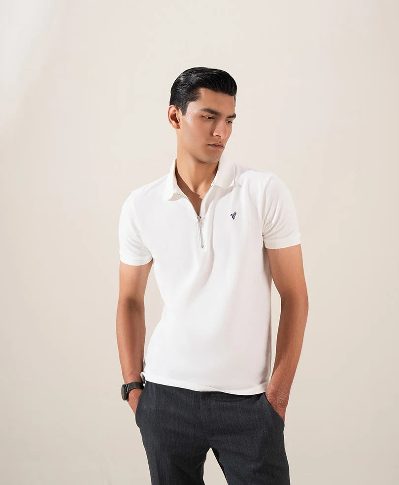 VINTAGE VOILAT ZIP POLO