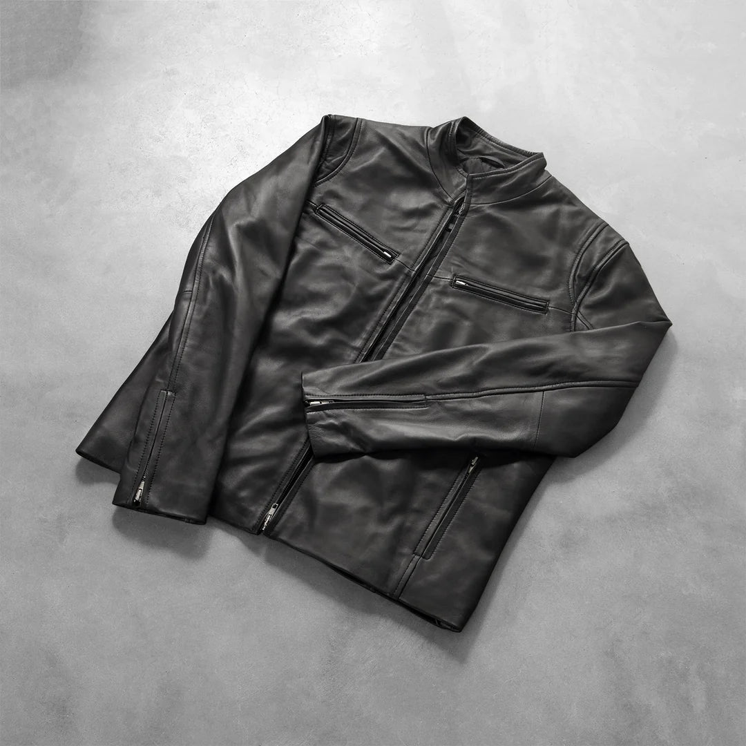 IONIC BLACK LEATHER JACKETS