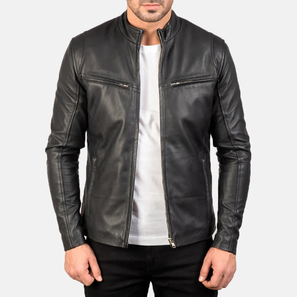 IONIC BLACK LEATHER JACKETS
