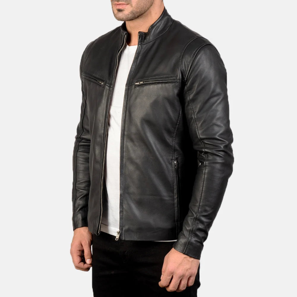 IONIC BLACK LEATHER JACKETS