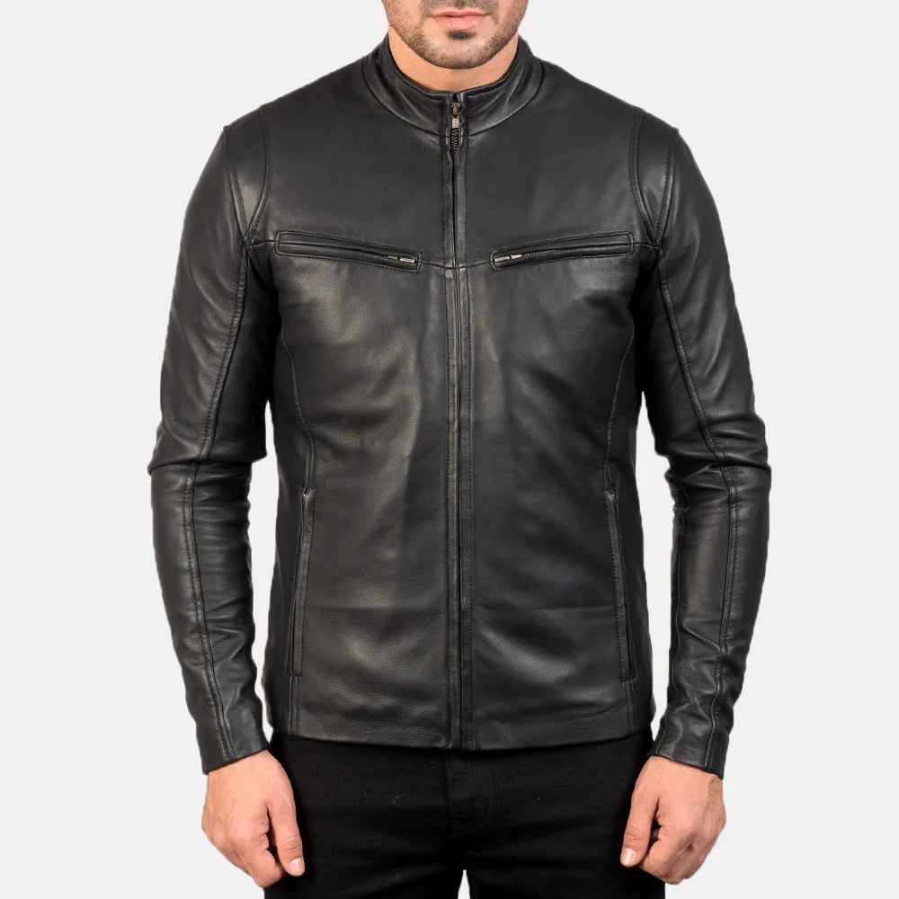 IONIC BLACK LEATHER JACKETS