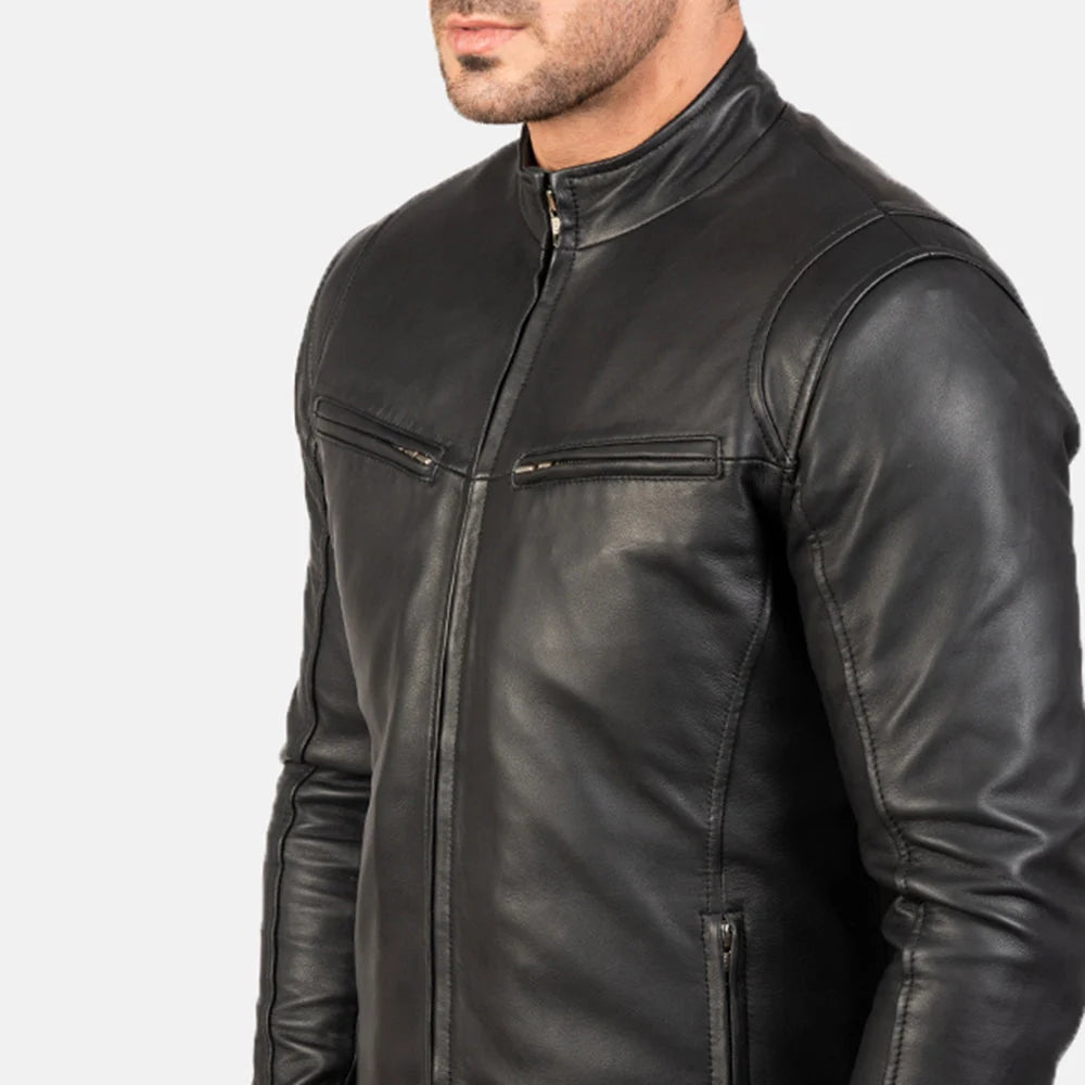 IONIC BLACK LEATHER JACKETS